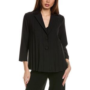 Joseph Ribkoff Womens Accordion Pleated Jacket, Black